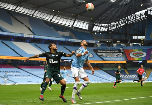 英超-曼城主场5-0横扫纽卡斯尔 热苏斯造乌龙席尔瓦任意球破门 英超-曼城主场5-0横扫纽卡斯尔 热苏斯造乌龙席尔瓦任意球破门