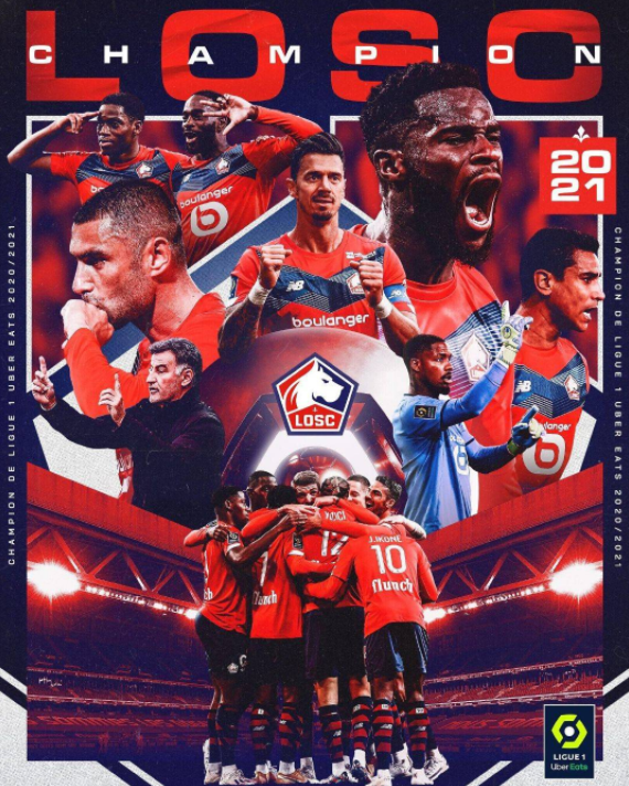 法甲-里尔2-1昂热时隔十年联赛夺冠 戴维进球+造点伊尔马兹点射 法甲-里尔2-1昂热时隔十年联赛夺冠 戴维进球+造点伊尔马兹点射