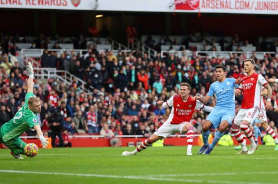 英超-曼城2-1逆转十人阿森纳 扎卡送点罗德里补时绝杀 英超-曼城2-1逆转十人阿森纳 扎卡送点罗德里补时绝杀