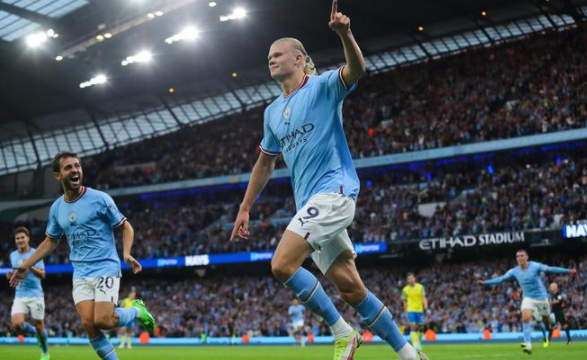 英超-曼城6-0狂胜诺丁汉森林 哈兰德连场戴帽!阿根廷新星2球 英超-曼城6-0狂胜诺丁汉森林 哈兰德连场戴帽!阿根廷新星2球