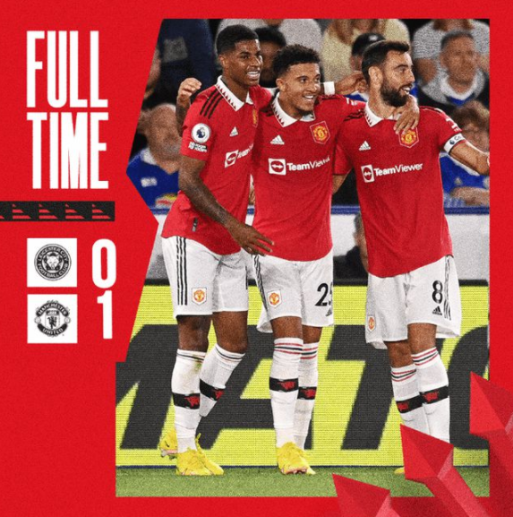 英超-曼联客场1-0莱斯特城进前五 桑乔一剑封喉 英超-曼联客场1-0莱斯特城进前五 桑乔一剑封喉
