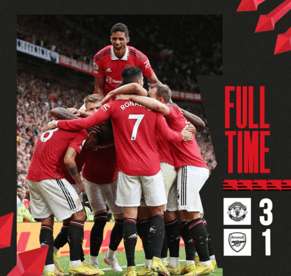 英超-曼联3-1阿森纳 拉什福德2球安东尼首秀破门 英超-曼联3-1阿森纳 拉什福德2球安东尼首秀破门